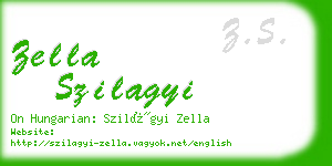 zella szilagyi business card